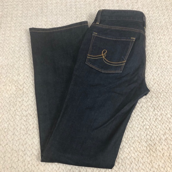Ann Taylor LOFT | Original Bootcut Jeans Dark Wash - Picture 4 of 6